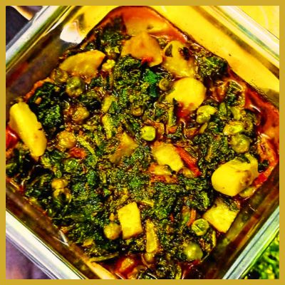 स्वादिष्ट आलू पालक सब्जी | Tasty Aloo Palak Ki Sabji 

photo by- https://cookpad.com 
